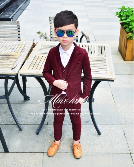 Children's Three-piece Fashion And Comfort Suit