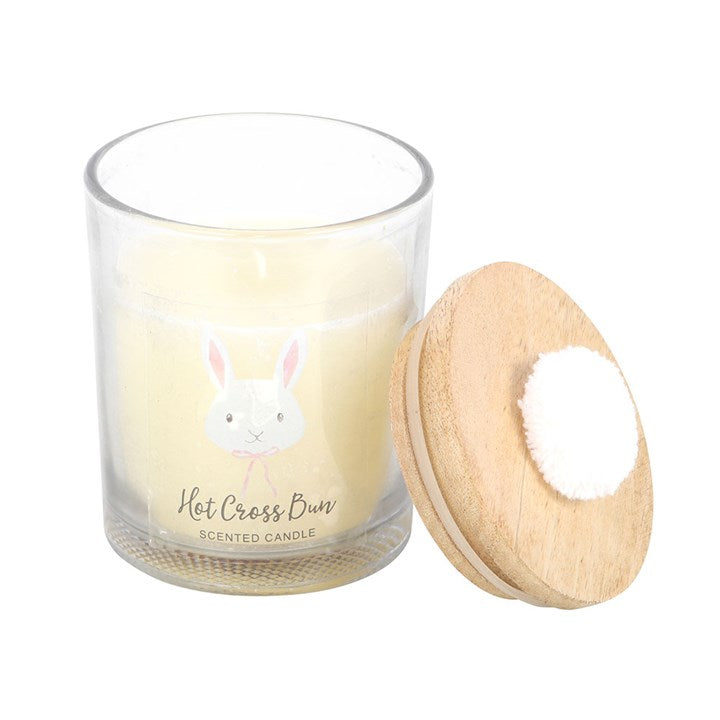 Hot Cross Bun Candle