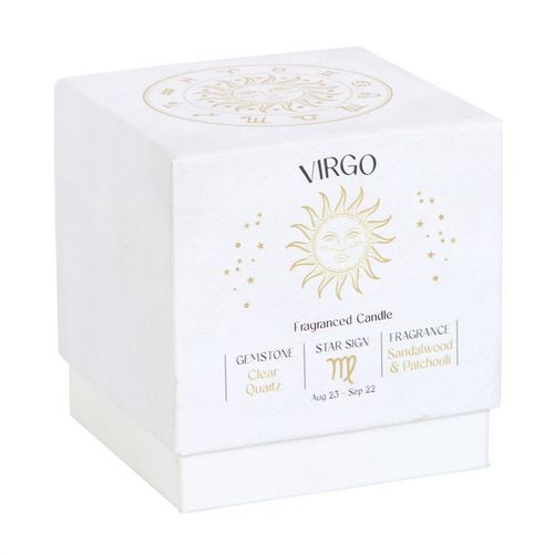 Virgo Sandalwood & Patchouli Gemstone Zodiac Candle