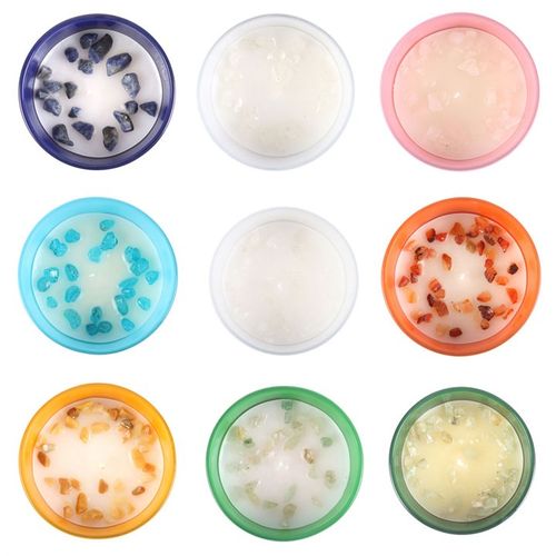 Set of 12 Zodiac Gemstone Candles